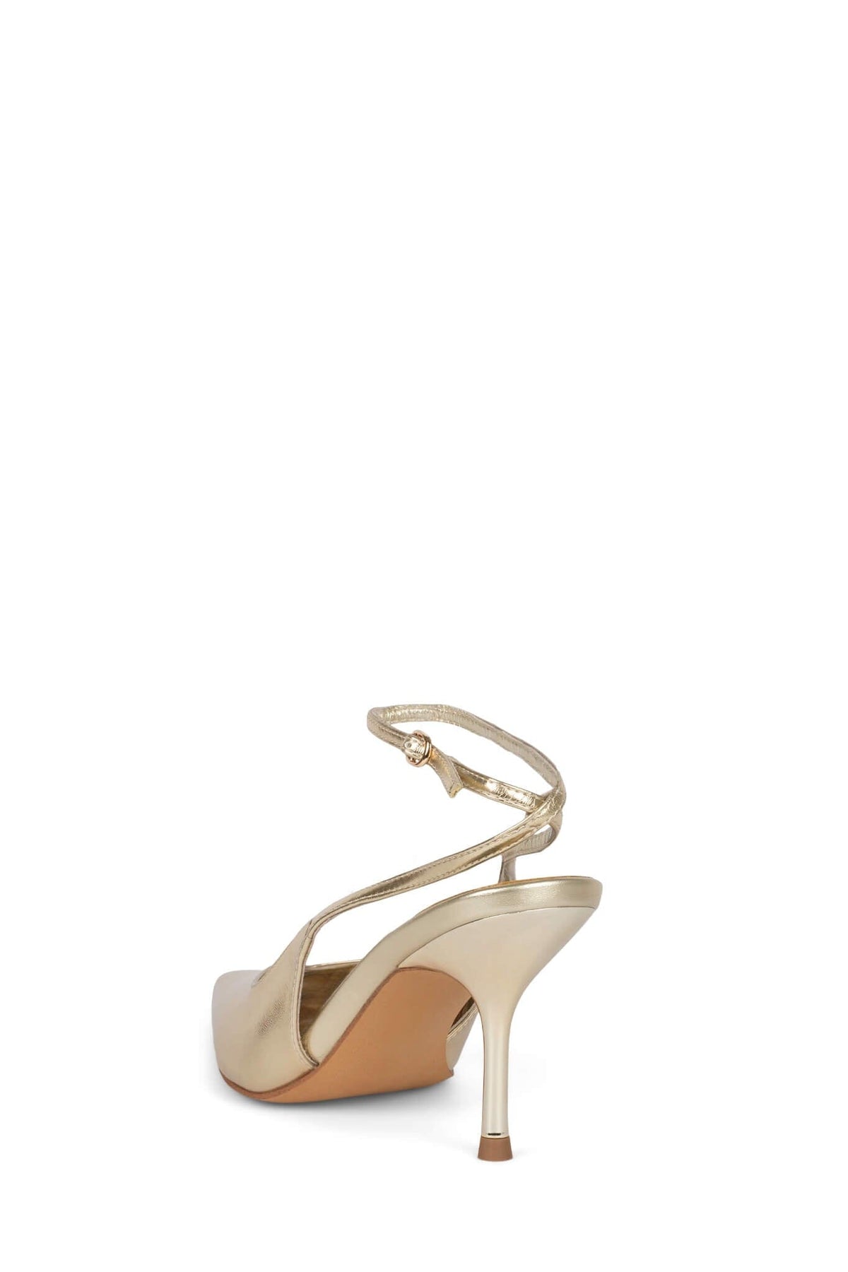EXECUTIVE Jeffrey Campbell Slingback Heels Light Gold Metallic