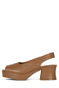 EXTENDO Platform Sandal DV Tan