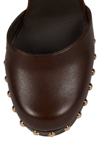 EXTROVERT Jeffrey Campbell Platform Pump Coffee Gold