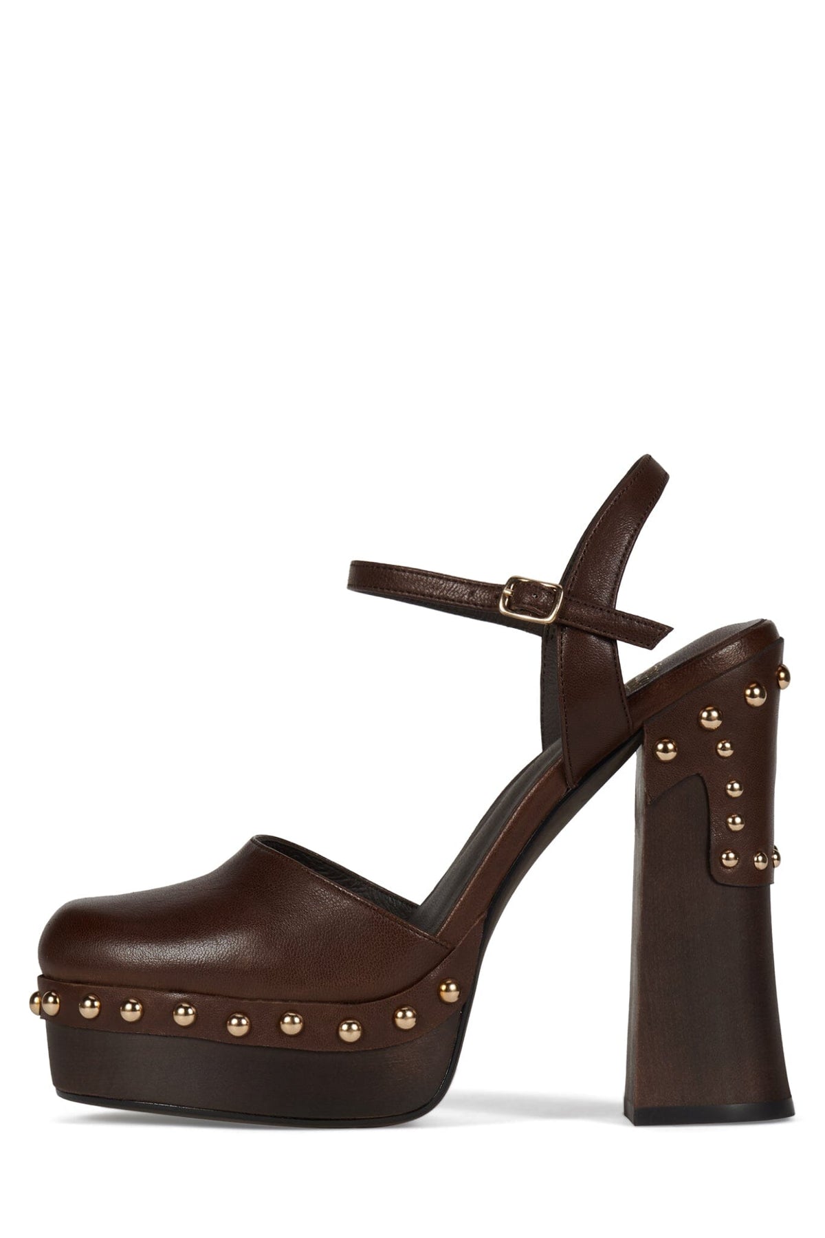 EXTROVERT Jeffrey Campbell Platform Pump Coffee Gold
