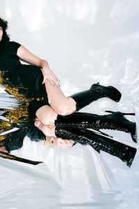 FANNING Jeffrey Campbell Heeled Boot Black