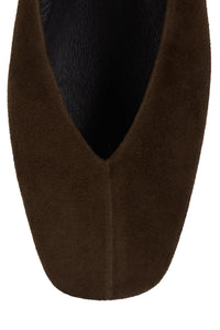 FATHOM Jeffrey Campbell Flat Brown Suede