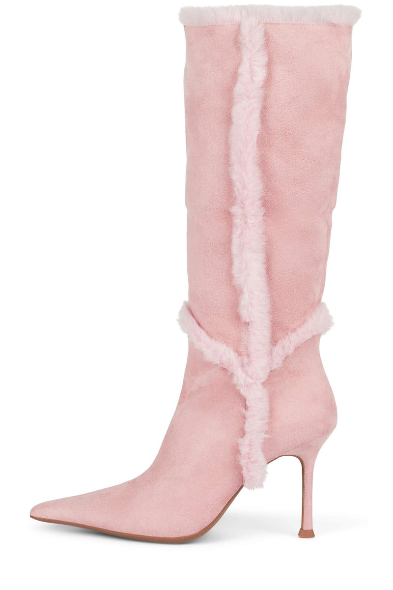 FENNEC-F Jeffrey Campbell Heeled Boot Pink Suede Combo
_hover