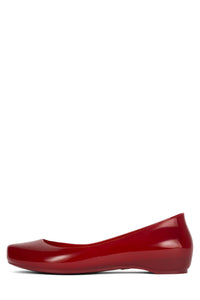 Fixed Jeffrey Campbell Jelly Flat Cherry Red