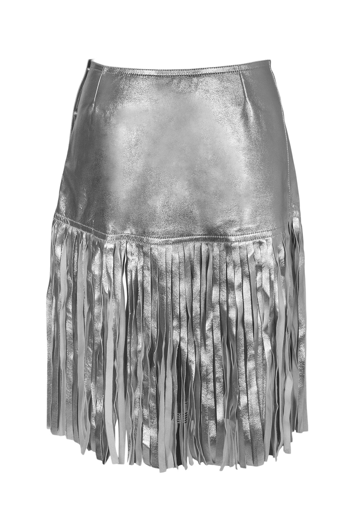 FIXIN-TO SKIRT Jeffrey Campbell Skirt Belt Silver