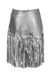 FIXIN-TO SKIRT Jeffrey Campbell Skirt Belt Silver