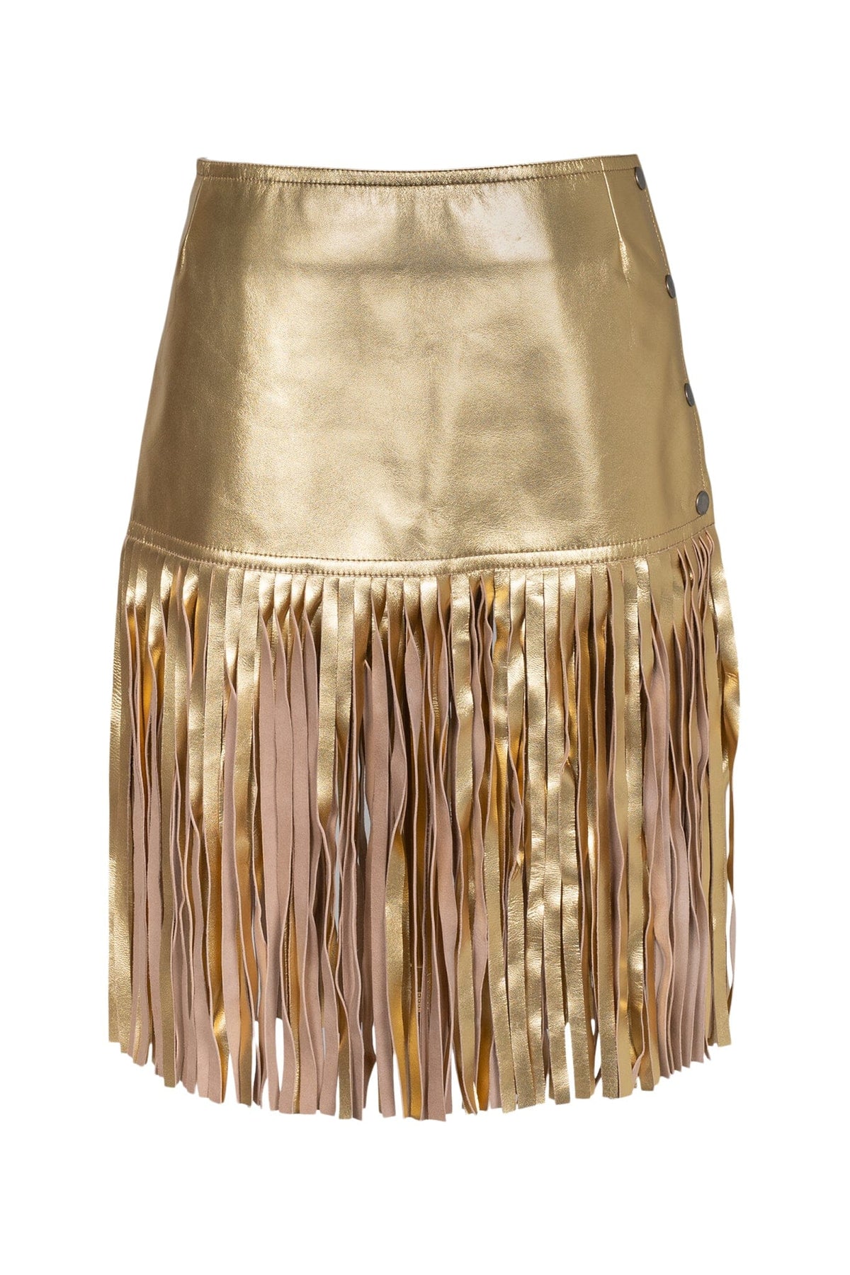 FIXIN-TO SKIRT Jeffrey Campbell Skirt Belt Gold