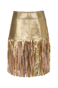FIXIN-TO SKIRT Jeffrey Campbell Skirt Belt Gold