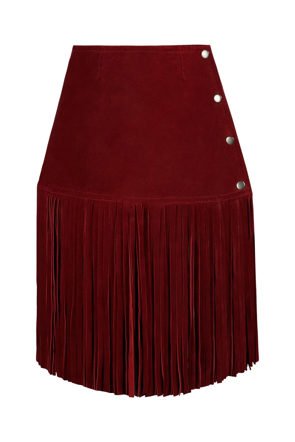 FIXIN-TO SKIRT Jeffrey Campbell Skirt Belt Red Suede
_hover