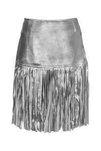 FIXIN-TO SKIRT Jeffrey Campbell Skirt Belt Silver