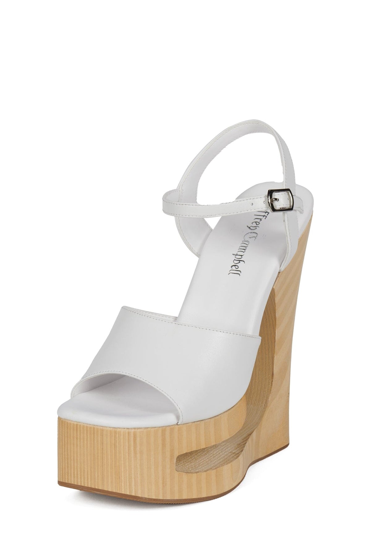 FLAG-GIRL Jeffrey Campbell Platform Sandal White Natural _hover