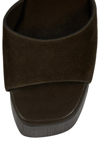 FLAG-GIRL Jeffrey Campbell Platform Sandal Brown Suede