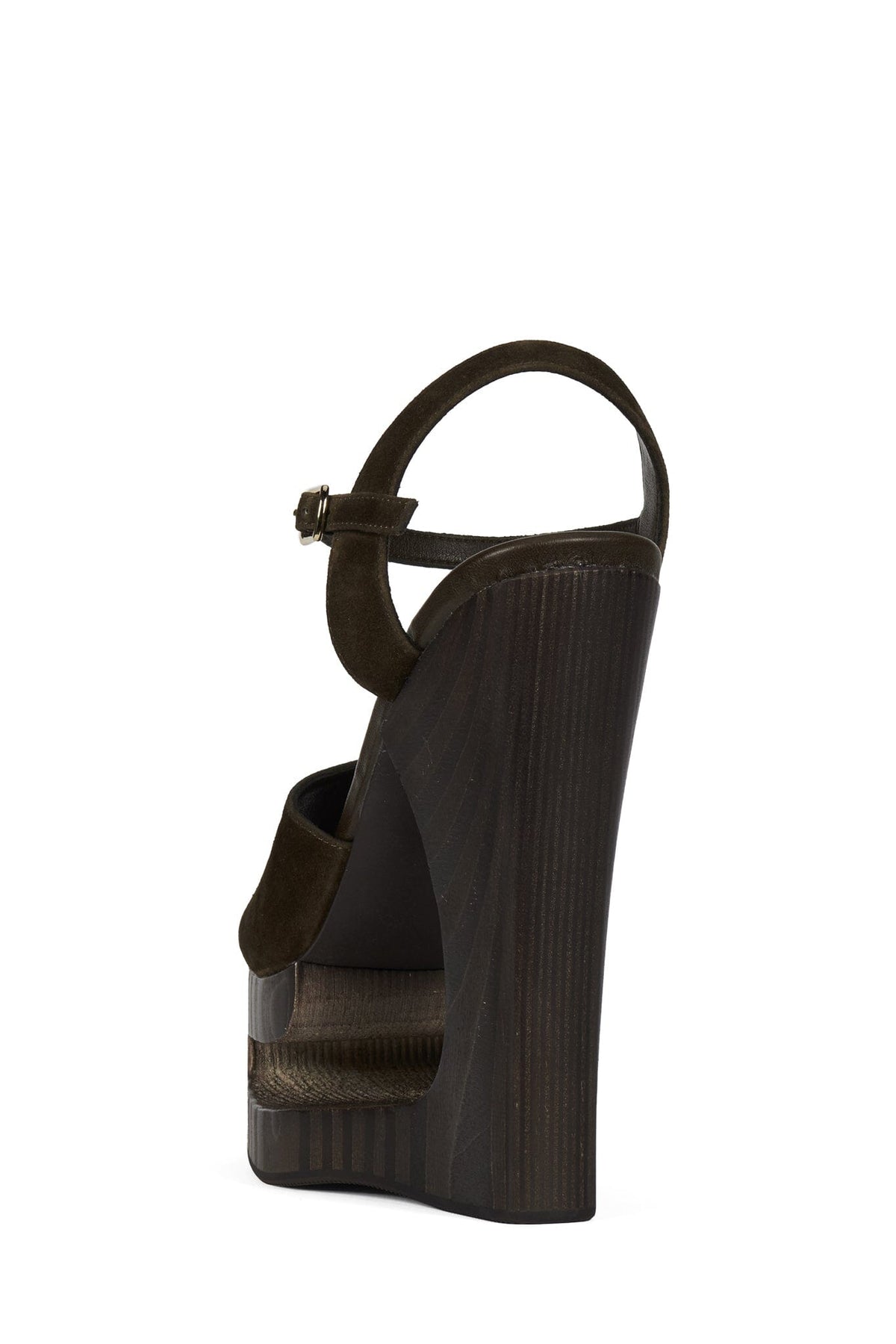 FLAG-GIRL Jeffrey Campbell Platform Sandal Brown Suede