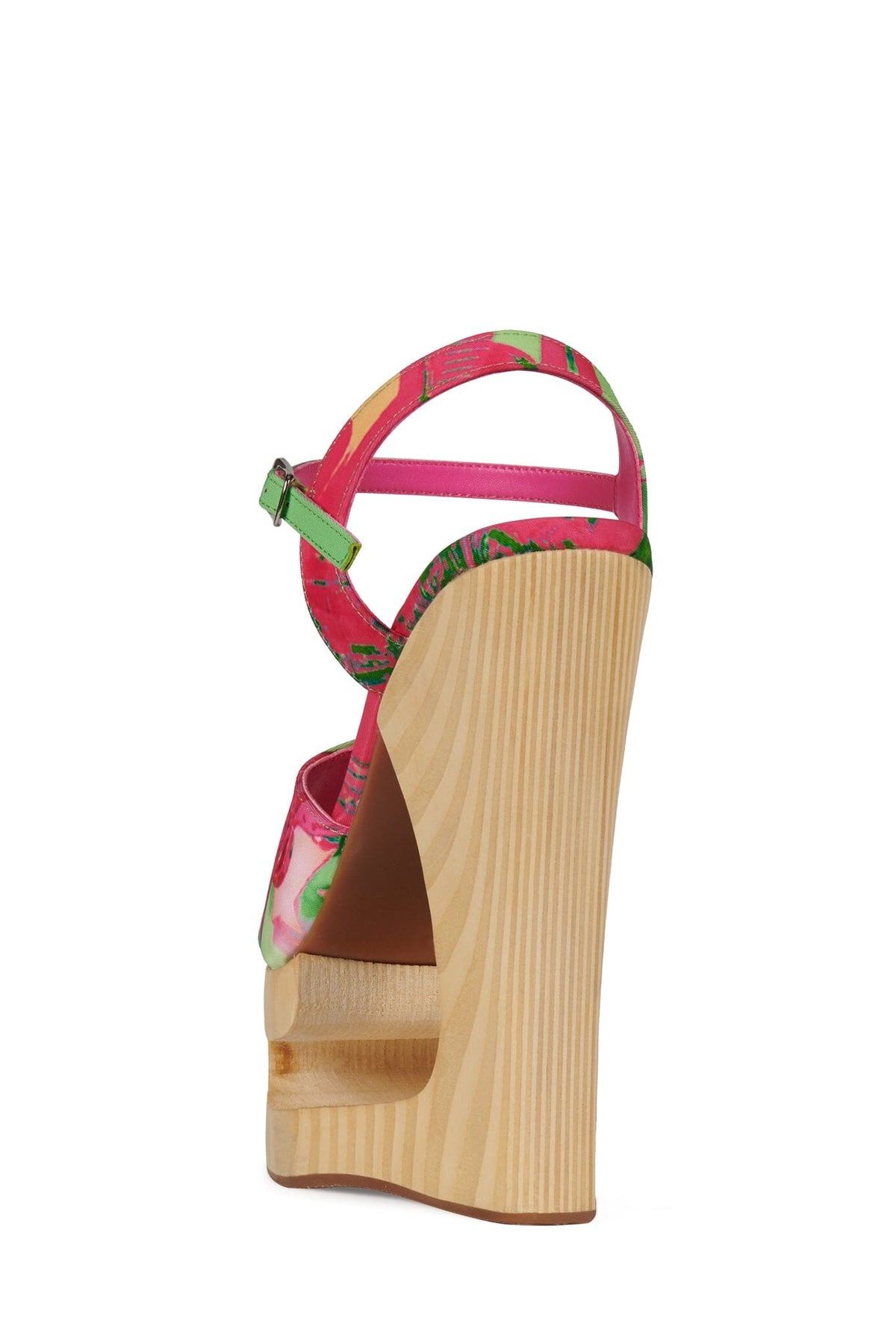 FLAG-GIRL Platform Sandal Jeffrey Campbell Green Bad Girl Combo
