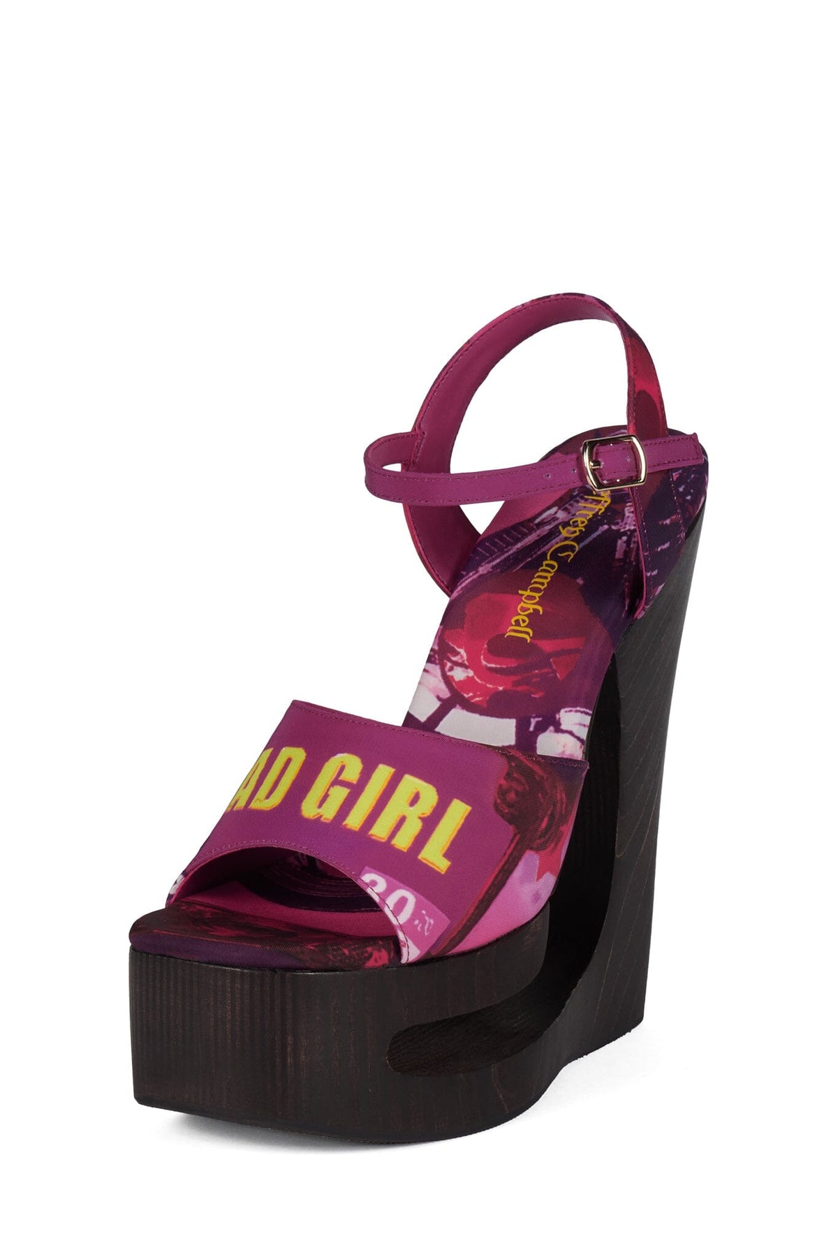 FLAG-GIRL Platform Sandal Jeffrey Campbell Fuchsia Bad Girl Combo
_hover