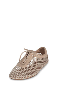 FLAX Jeffrey Campbell Fishnet Sneaker Natural Patent Combo