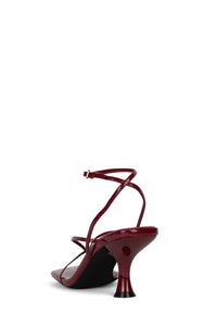 FLUXX Jeffrey Campbell Strappy Sandals Cherry Red Patent