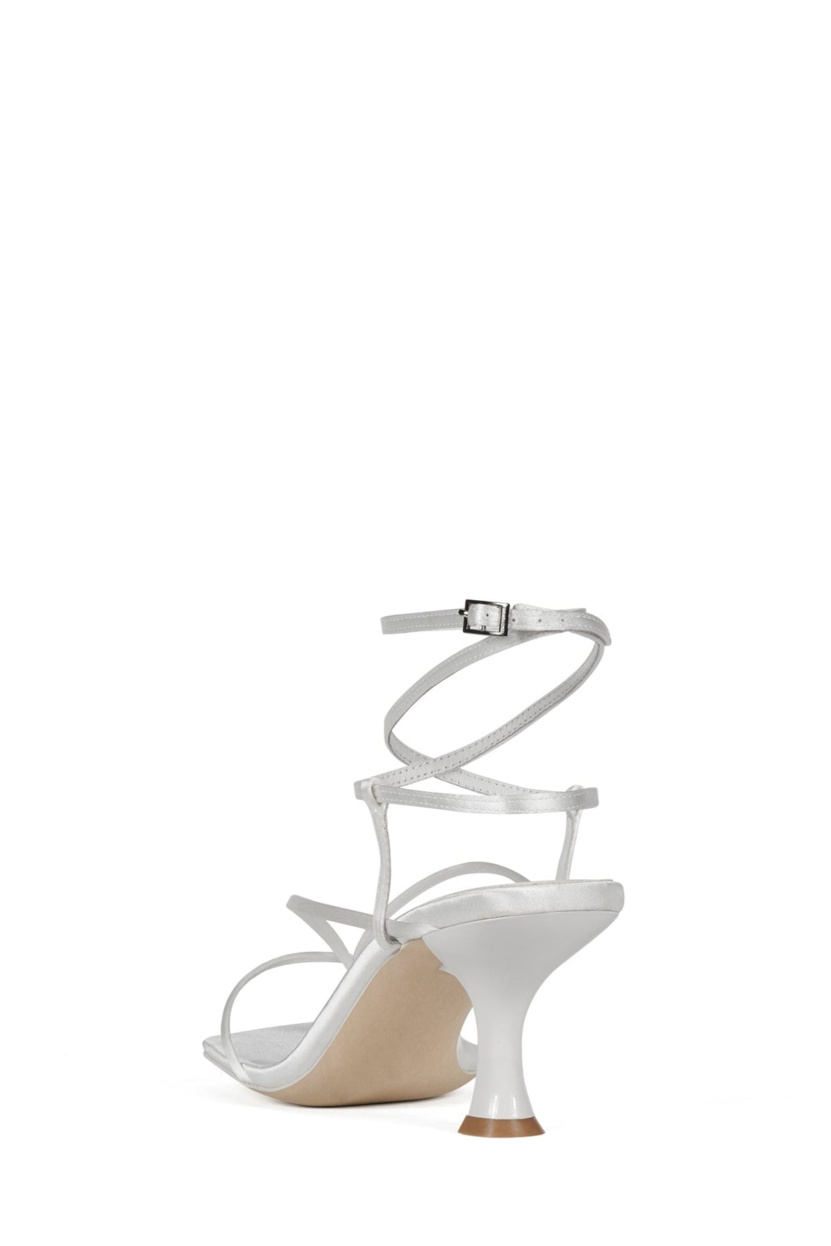 FLUXX-HS Jeffrey Campbell Heeled Sandal White Satin