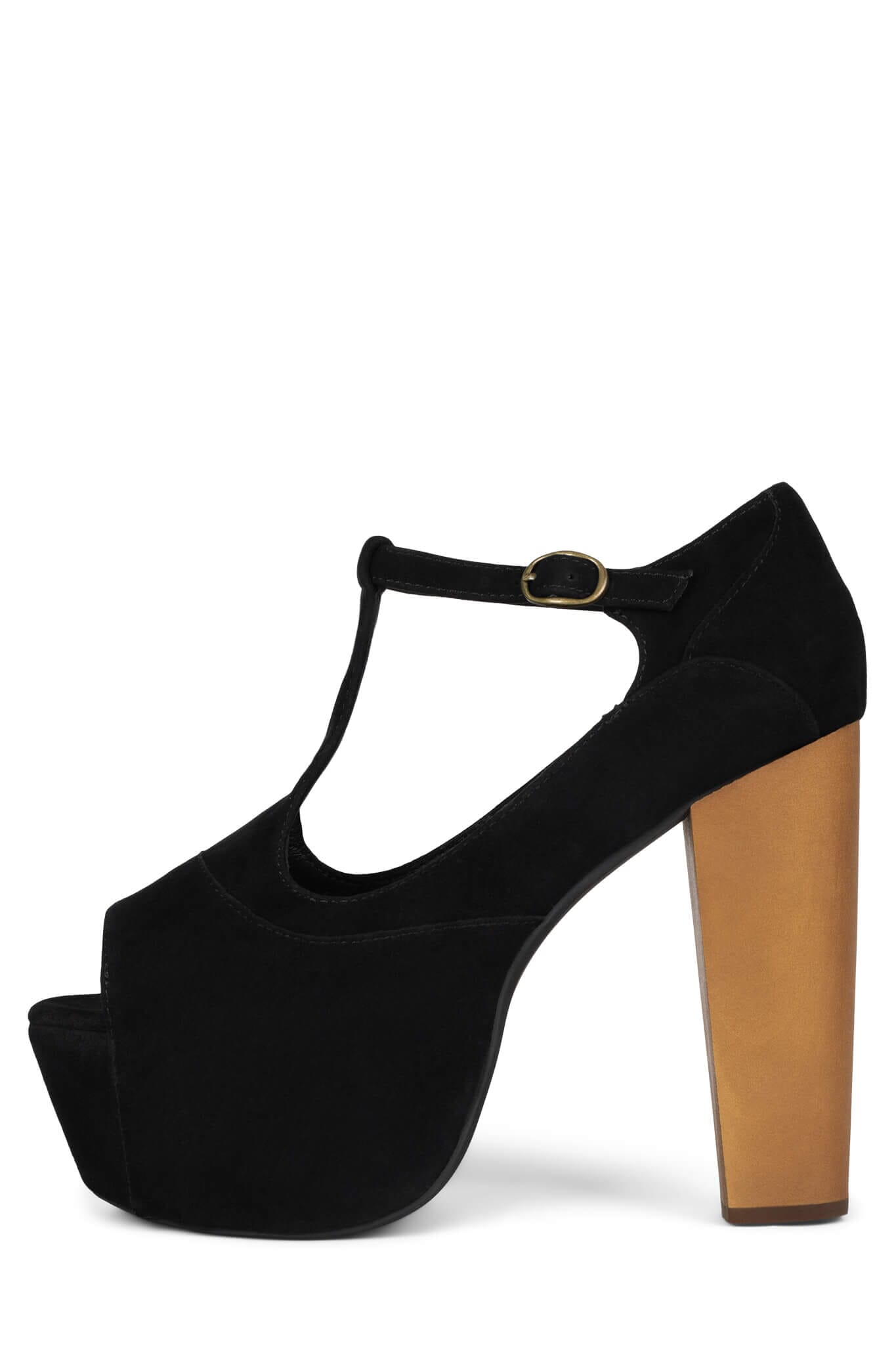 Jeffrey Campbell wooden store heel shoe