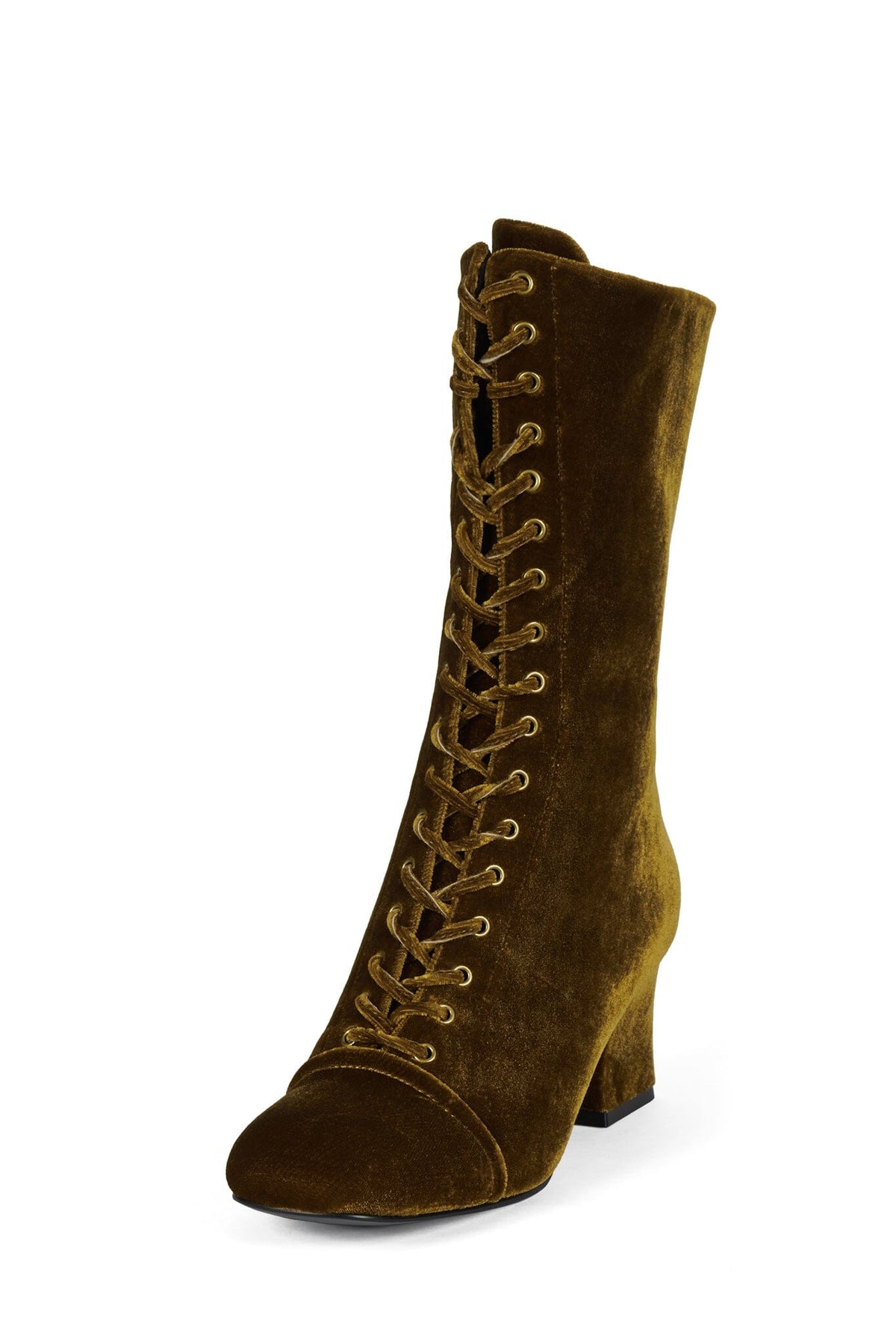 FRANCINE Mid-Calf Boot Khaki Velvet _hover