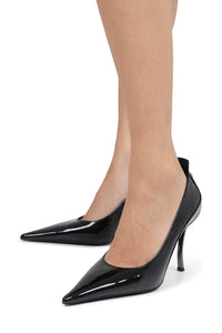 FREAK-OUT Jeffrey Campbell Sculpted Heel Black Patent