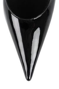 FREAK-OUT Jeffrey Campbell Sculpted Heel Black Patent