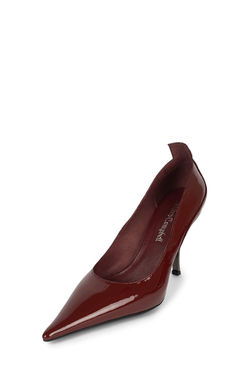 FREAK-OUT Jeffrey Campbell Sculpted Heel Cherry Red Patent
