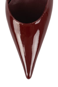 FREAK-OUT Jeffrey Campbell Sculpted Heel Cherry Red Patent