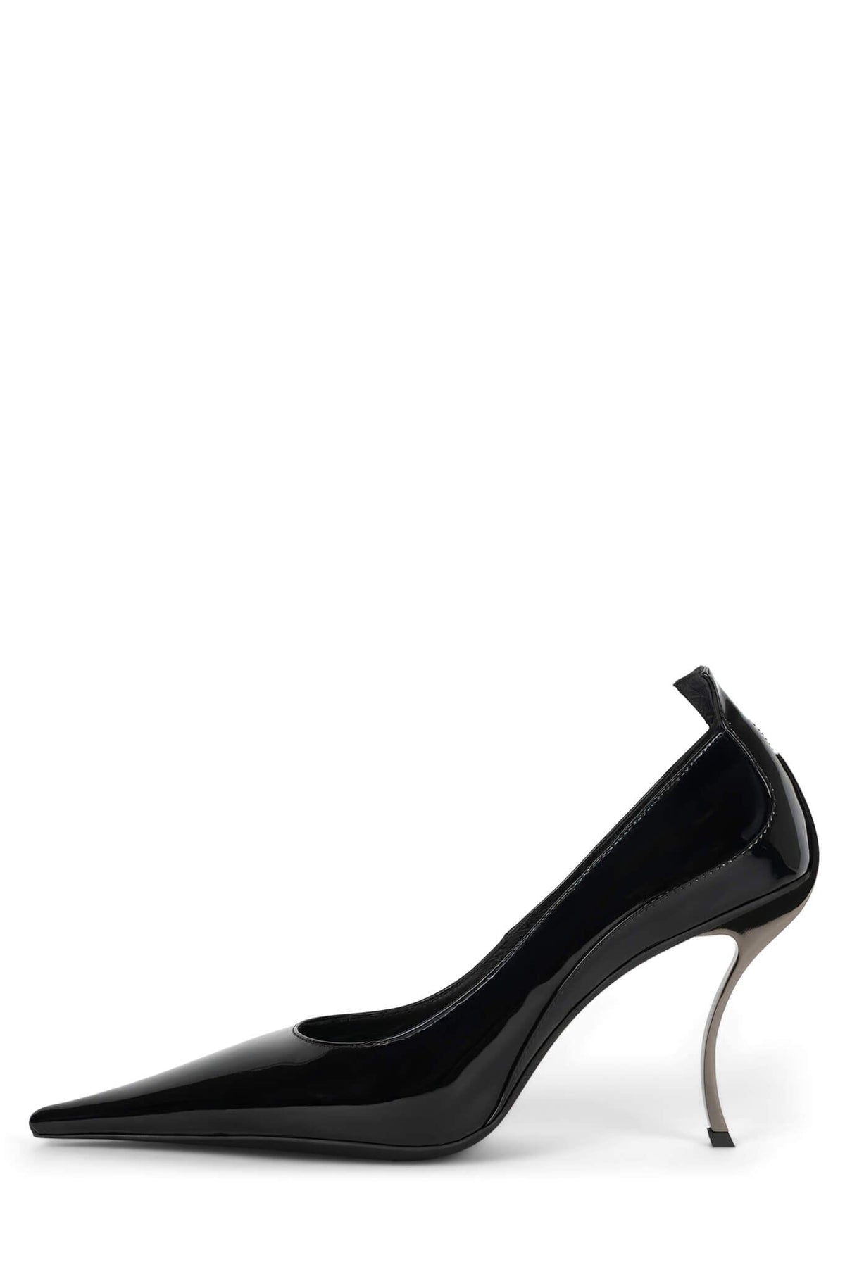 FREAK-OUT Jeffrey Campbell Sculpted Heel Black Patent
