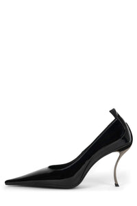 FREAK-OUT Jeffrey Campbell Sculpted Heel Black Patent