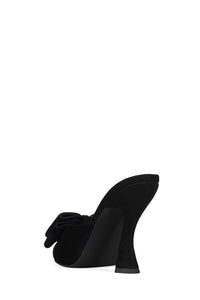FRESA-BOW Jeffrey Campbell Heeled Sandal Black Suede 