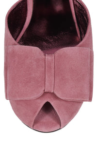 FRESA-BOW Jeffrey Campbell Heeled Sandal Pink Suede 