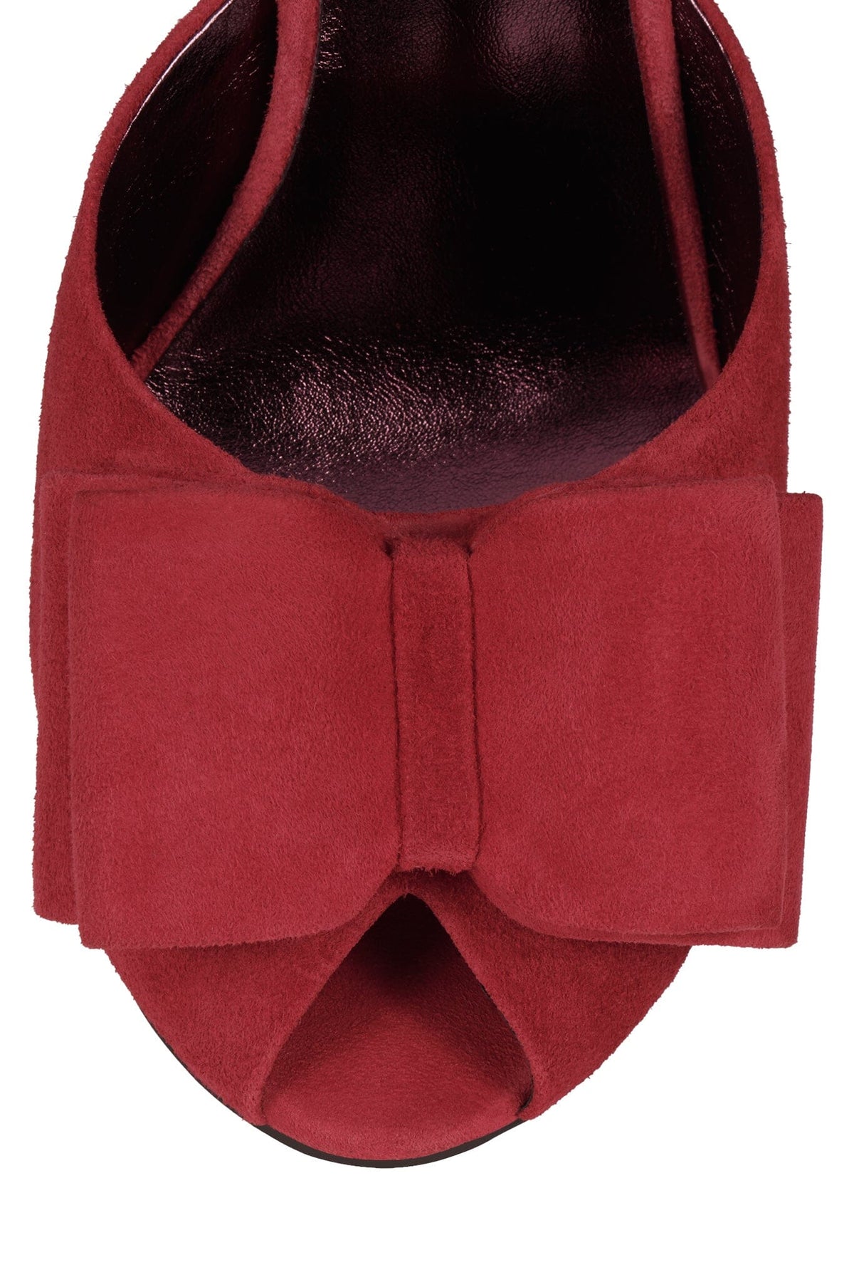 FRESA-BOW Jeffrey Campbell Heeled Sandal Red Suede