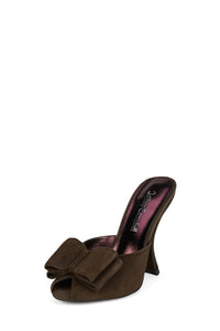 FRESA-BOW Jeffrey Campbell Heeled Sandal Brown Suede _hover