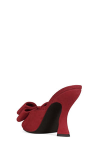 FRESA-BOW Jeffrey Campbell Heeled Sandal Red Suede
