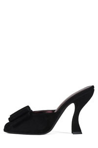 FRESA-BOW Jeffrey Campbell Heeled Sandal Black Suede 