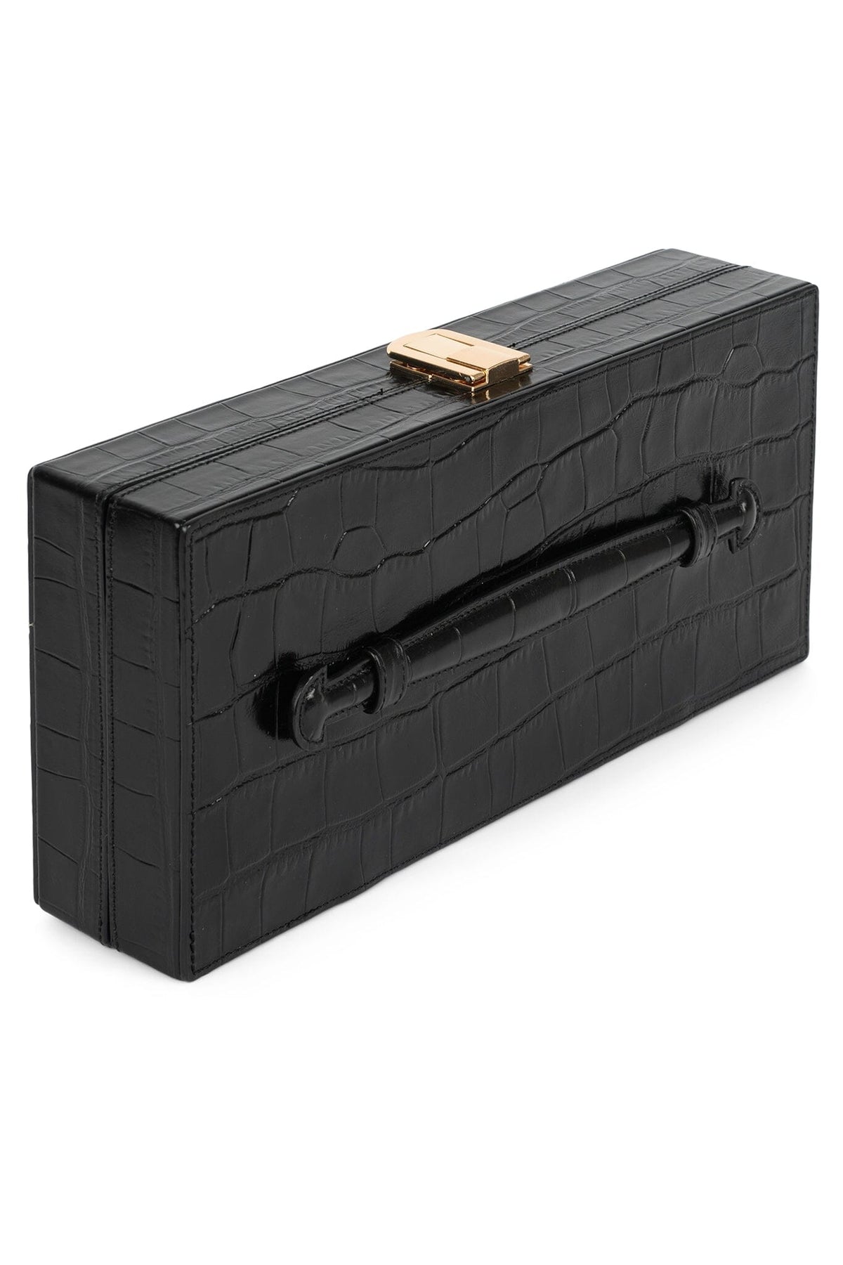 FULL-GLAM Jeffrey Campbell Bag Black Croco