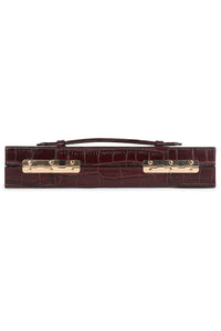 FULL-GLAM Jeffrey Campbell Bag Wine Croco