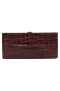 FULL-GLAM Jeffrey Campbell Bag Wine Croco