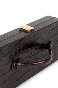 FULL-GLAM Jeffrey Campbell Bag Brown Croco