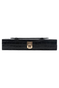 FULL-GLAM Jeffrey Campbell Bag Black Croco