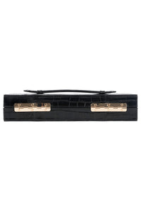 FULL-GLAM Jeffrey Campbell Bag Black Croco
