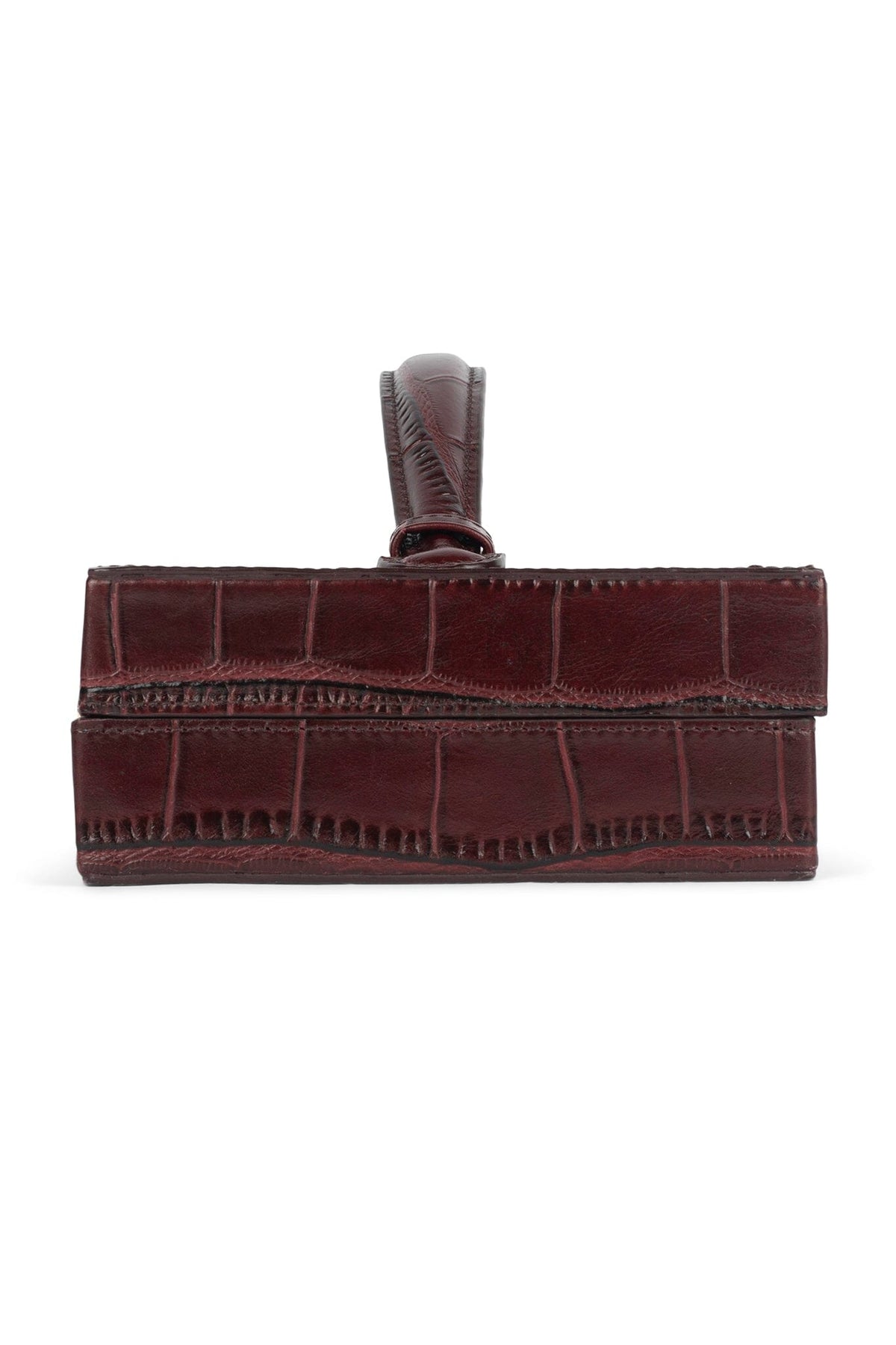 FULL-GLAM Jeffrey Campbell Bag Wine Croco