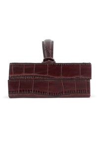 FULL-GLAM Jeffrey Campbell Bag Wine Croco