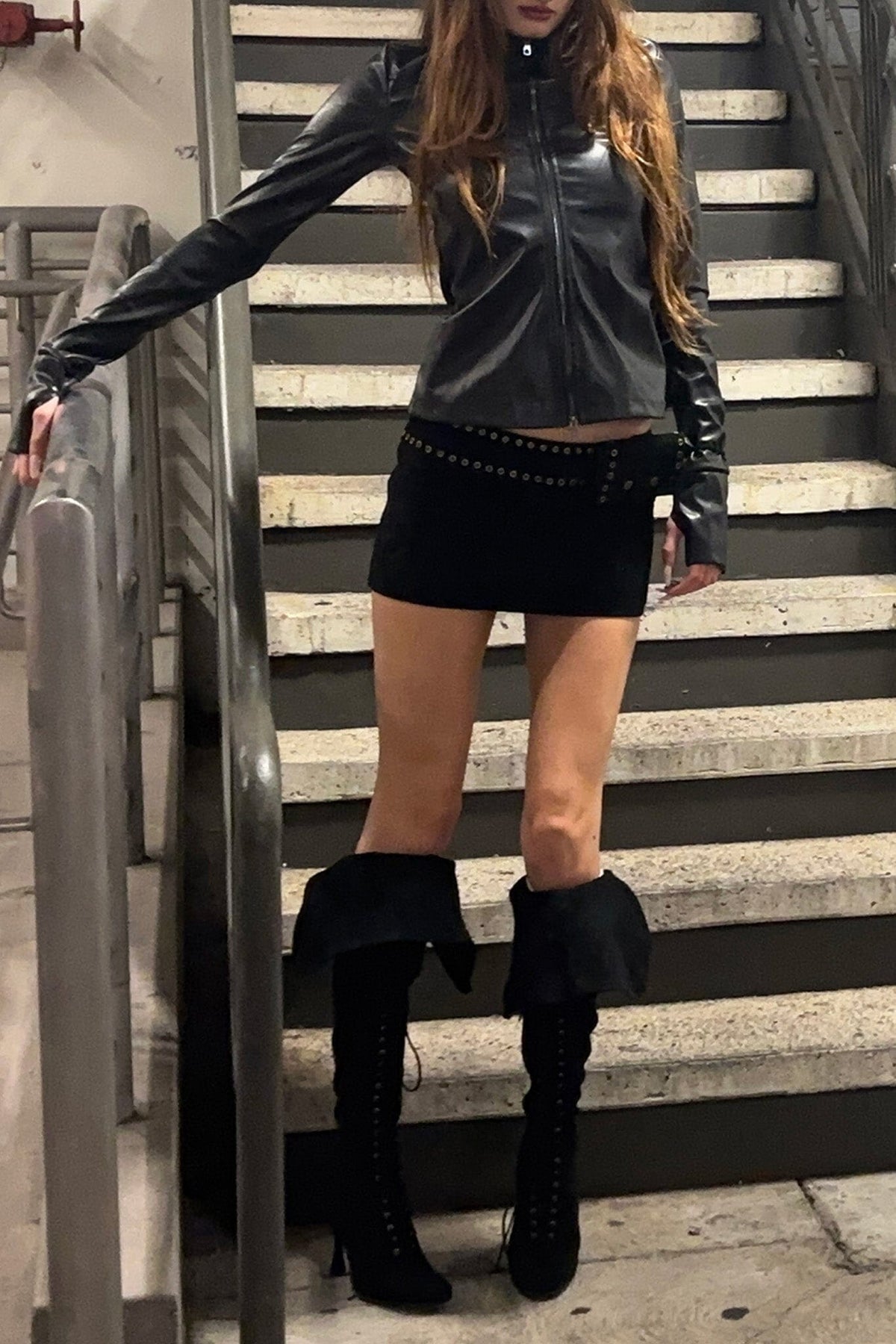 FULL-OUT Jeffrey Campbell Heeled Boot Black Suede