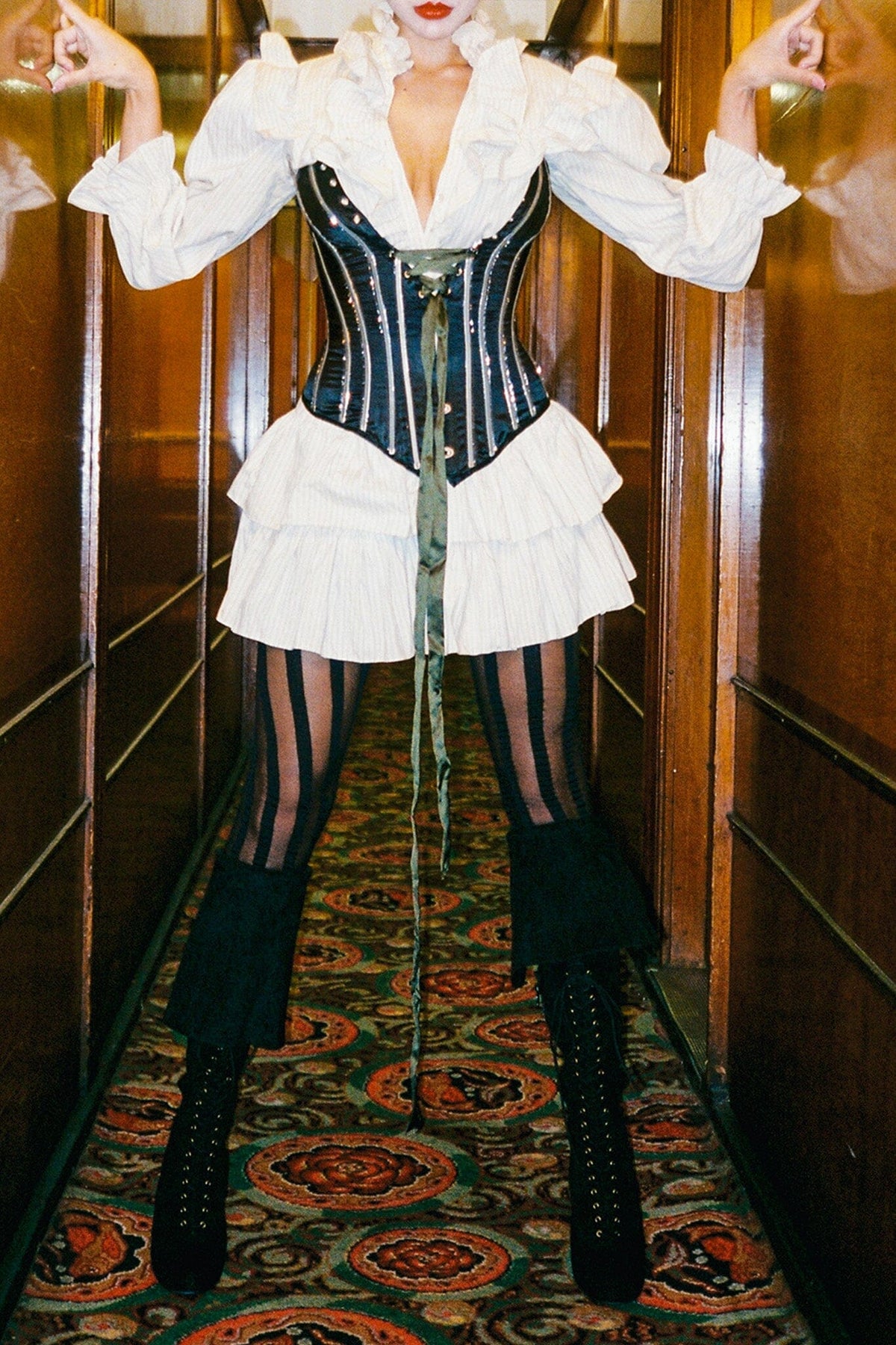 FULL-OUT Jeffrey Campbell Heeled Boot Black Suede