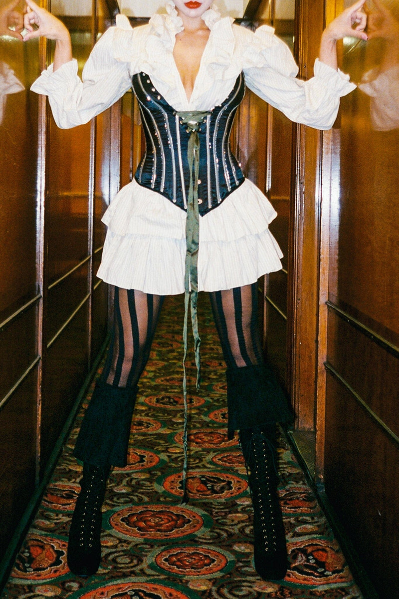 FULL-OUT Jeffrey Campbell Heeled Boot Black Suede