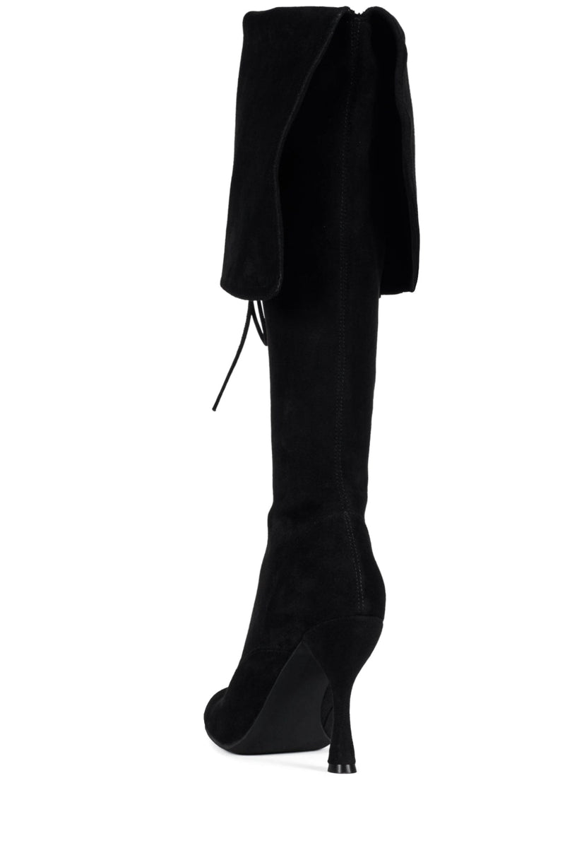 FULL-OUT Jeffrey Campbell Heeled Boot Black Suede