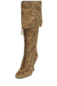 FULL-OUT Jeffrey Campbell Heeled Boot Tan Tapestry
_hover