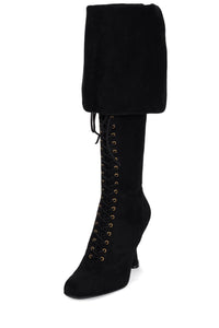 FULL-OUT Jeffrey Campbell Heeled Boot Black Suede
_hover